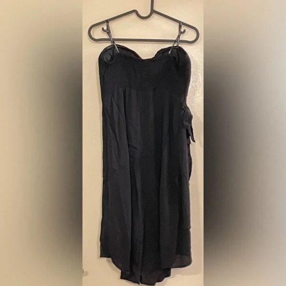 G BY GUESS Wylie Strapless‎ Wrap Dress in Jet Black - Picture 2 of 6